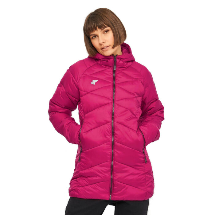 Kurtka outdoorowa anorak damska Joma Explorer wiatroodporna pikowana z kapturem-wyprzedaż