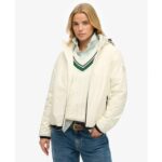 Kurtka przeciwwiatrowa z kapturem i logo-wyprzedaż