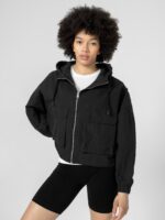 Kurtka przejściowa damska Outhorn - czarna-wyprzedaż