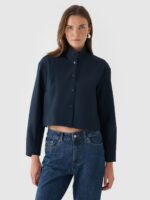 Kurtka przejściowa membrana 10000 damska Outhorn - granatowa-wyprzedaż