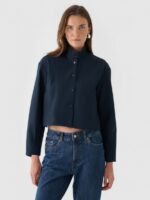 Kurtka przejściowa membrana 10000 wodoodporna damska - granatowa-wyprzedaż