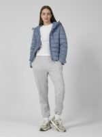 Kurtka puchowa z wypełnieniem syntetycznym damska Outhorn - niebieska-wyprzedaż