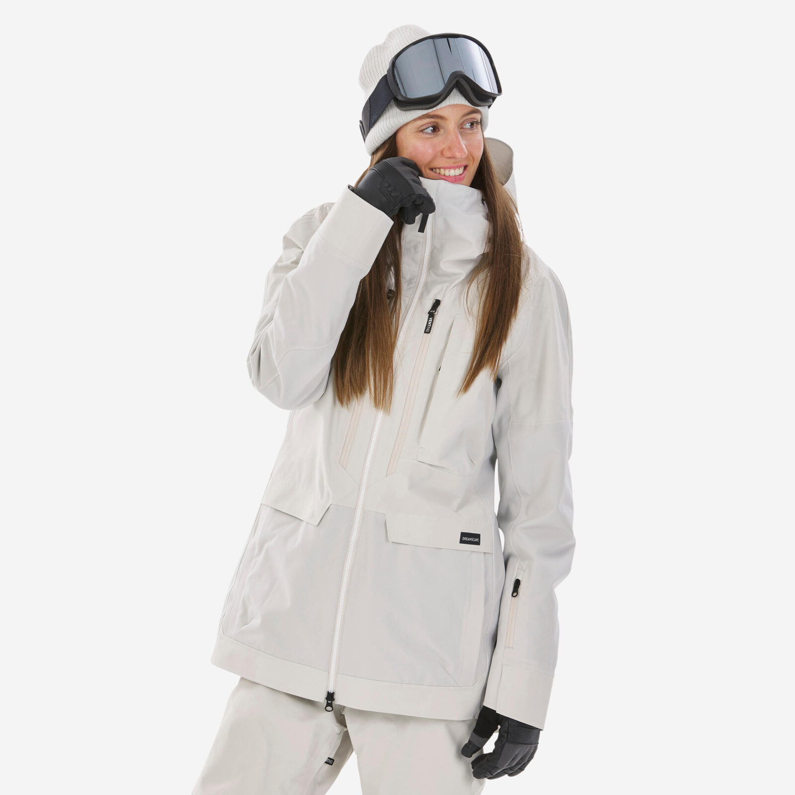 Kurtka snowboardowa damska Dreamscape SNB 900 3 w 1-wyprzedaż
