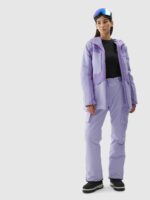 Kurtka snowboardowa membrana 10000 damska - fioletowa-wyprzedaż