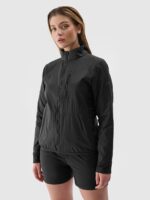 Kurtka trekkingowa z wypełnieniem z recyklingu Primaloft Active damska - czarna-wyprzedaż