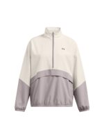 Kurtka treningowa damska Under Armour Armoursport Anorak - beżowa-wyprzedaż