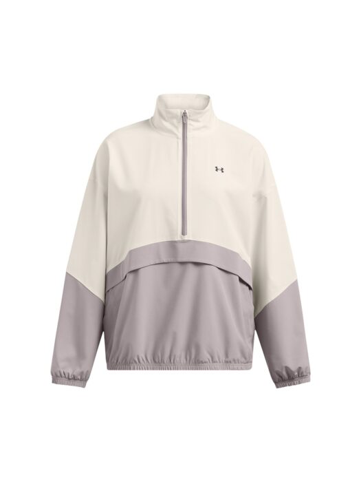Kurtka treningowa damska Under Armour Armoursport Anorak - beżowa-wyprzedaż