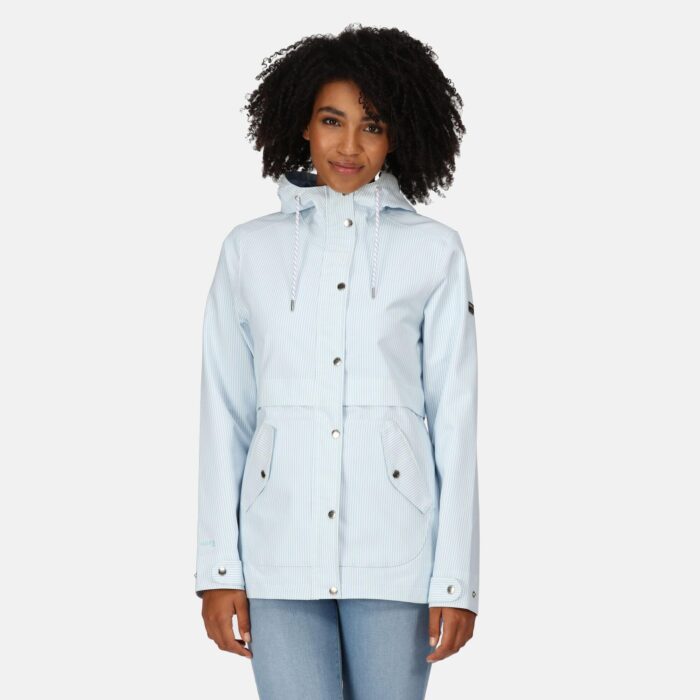 Kurtka turystyczna parka z membraną damska Bayla przeciwdeszczowa-wyprzedaż