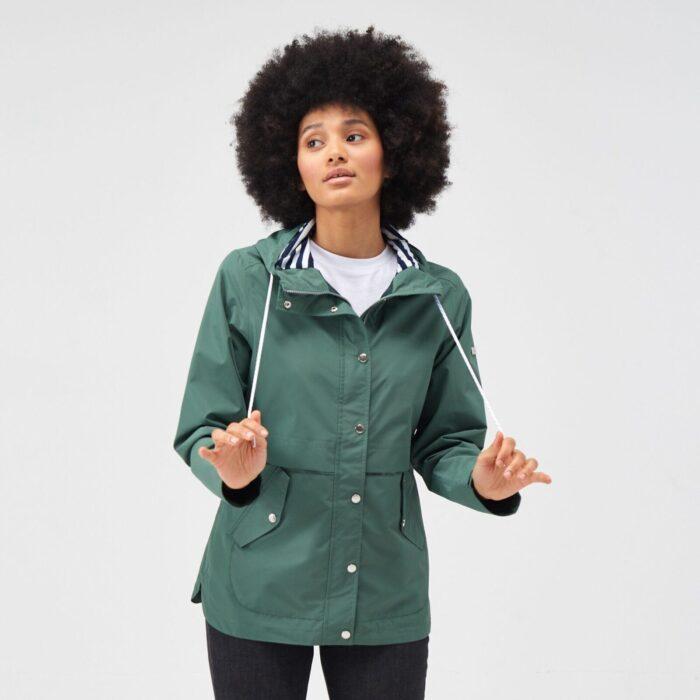Kurtka turystyczna parka z membraną damska Bayla przeciwdeszczowa-wyprzedaż