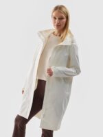 Parka miejska membrana 8000 damska - biała-wyprzedaż