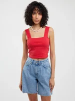 Top damski w prążek czerwony Serecona 603-wyprzedaż