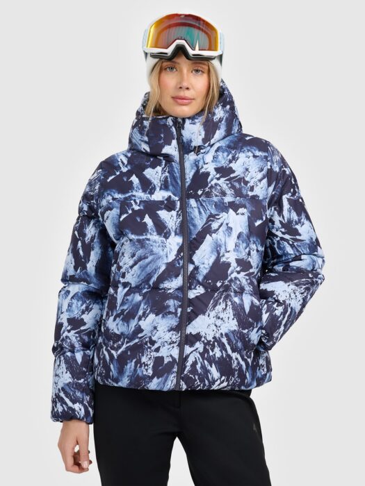 4F Kurtka narciarska membrana 5000 damska - multikolor XL-wyprzedaż