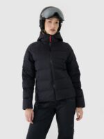 4F Kurtka zimowa puchowa 4FPRO z wypełnieniem naturalnym i membraną Pertex 20000/20000 damska - czarna M-wyprzedaż