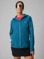 4F Kurtka softshell wiatroodporna damska - turkusowa XS-wyprzedaż