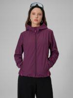 4F Kurtka softshell wiatroodporna membrana 5000 damska - fioletowa XS-wyprzedaż