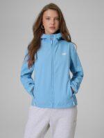 4F Kurtka softshell wiatroodporna membrana 5000 damska - niebieska S-wyprzedaż