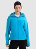 4F Kurtka softshell wiatroodporna membrana 8000 damska - niebieska XXL-wyprzedaż