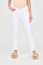 7 FOR ALL MANKIND Białe jeansy damskie Roxanne Ankle-wyprzedaż