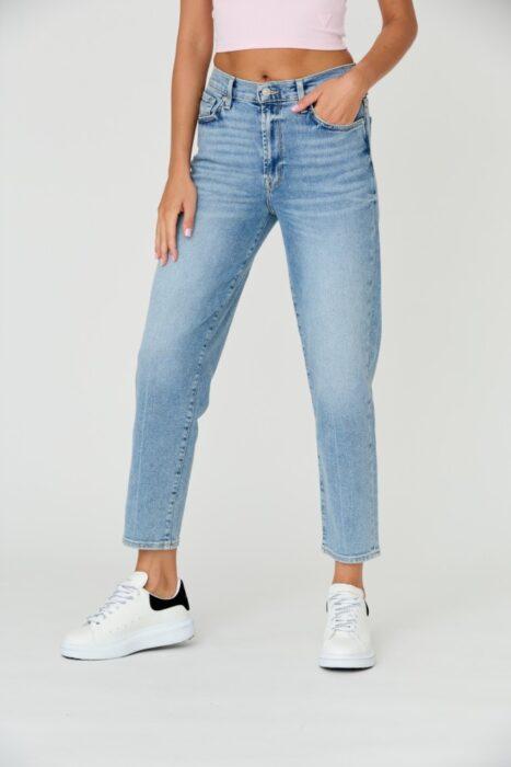 7 FOR ALL MANKIND Błękitne jeansy damskie MALIA LUXE VINTAGE MUST-wyprzedaż