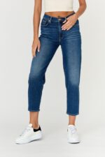 7 FOR ALL MANKIND Granatowe jeansy damskie MALIA LUXE VINTAGE BLUEPRINT-wyprzedaż