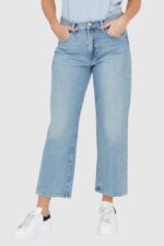 7 FOR ALL MANKIND Jasnoniebieskie jeansy z poszerzoną nogawką THE MODERN STRAIGHT Air Wash-wyprzedaż