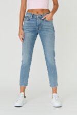 7 FOR ALL MANKIND Niebieskie jeansy JOSEFINA LUXE VINTAGE SELFMADE-wyprzedaż