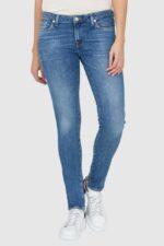 7 FOR ALL MANKIND Niebieskie jeansy PYPER SLIM ILLUSION Stride-wyprzedaż