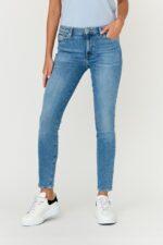 7 FOR ALL MANKIND Niebieskie jeansy SLIM ILLUSION WITHIN-wyprzedaż
