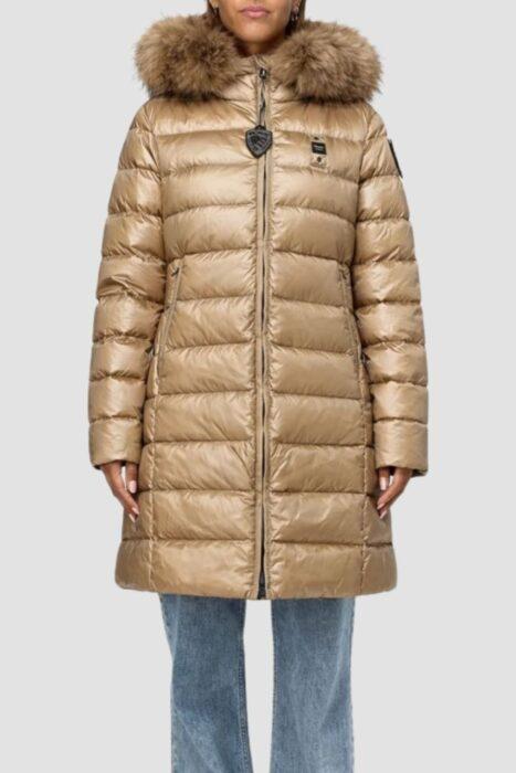 BLAUER Brązowa kurtka damska Kristin Raincoat Long Jackets