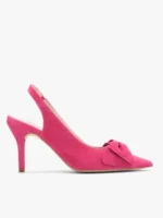 Czółenka typu slingback w kolorze fuksji-wyprzedaż