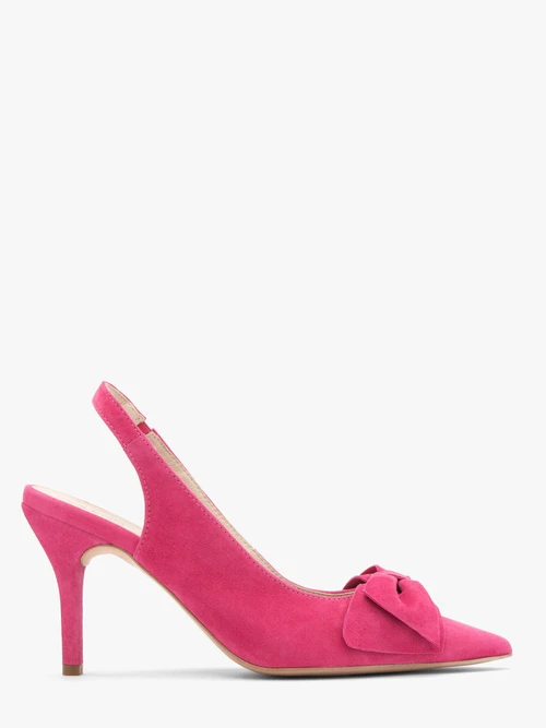 Czółenka typu slingback w kolorze fuksji-wyprzedaż