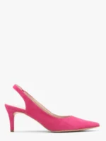 Czółenka typu slingback w kolorze fuksji-wyprzedaż