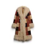 Damski długi płaszcz Superdry Afghan Patchwork-wyprzedaż