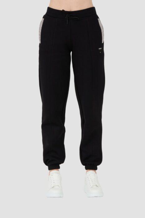 GUESS Czarne damskie spodnie dresowe Kiara Pant