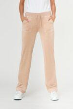 JUICY COUTURE Beżowe damskie spodnie Del Ray