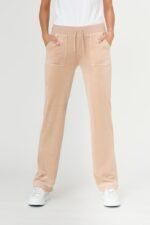 JUICY COUTURE Beżowe damskie spodnie Del Ray