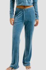 JUICY COUTURE Niebieskie damskie spodnie dresowe Tina Trackpants