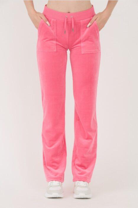 JUICY COUTURE Różowe damskie spodnie dresowe Del Ray Pocketed Pant