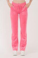 JUICY COUTURE Różowe damskie spodnie dresowe Del Ray Pocketed Pant