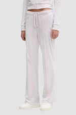 JUICY COUTURE Różowe spodnie dresowe damskie z cyrkoniami Tina Outline