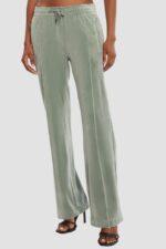 JUICY COUTURE Zielone damskie spodnie z cyrkoniami Tina