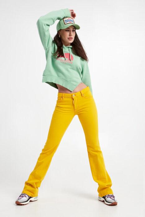 Jeansy damskie Flare DSQUARED2-wyprzedaż