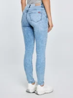 Jeansy damskie skinny marmurkowe jasnoniebieskie Adela 138-wyprzedaż