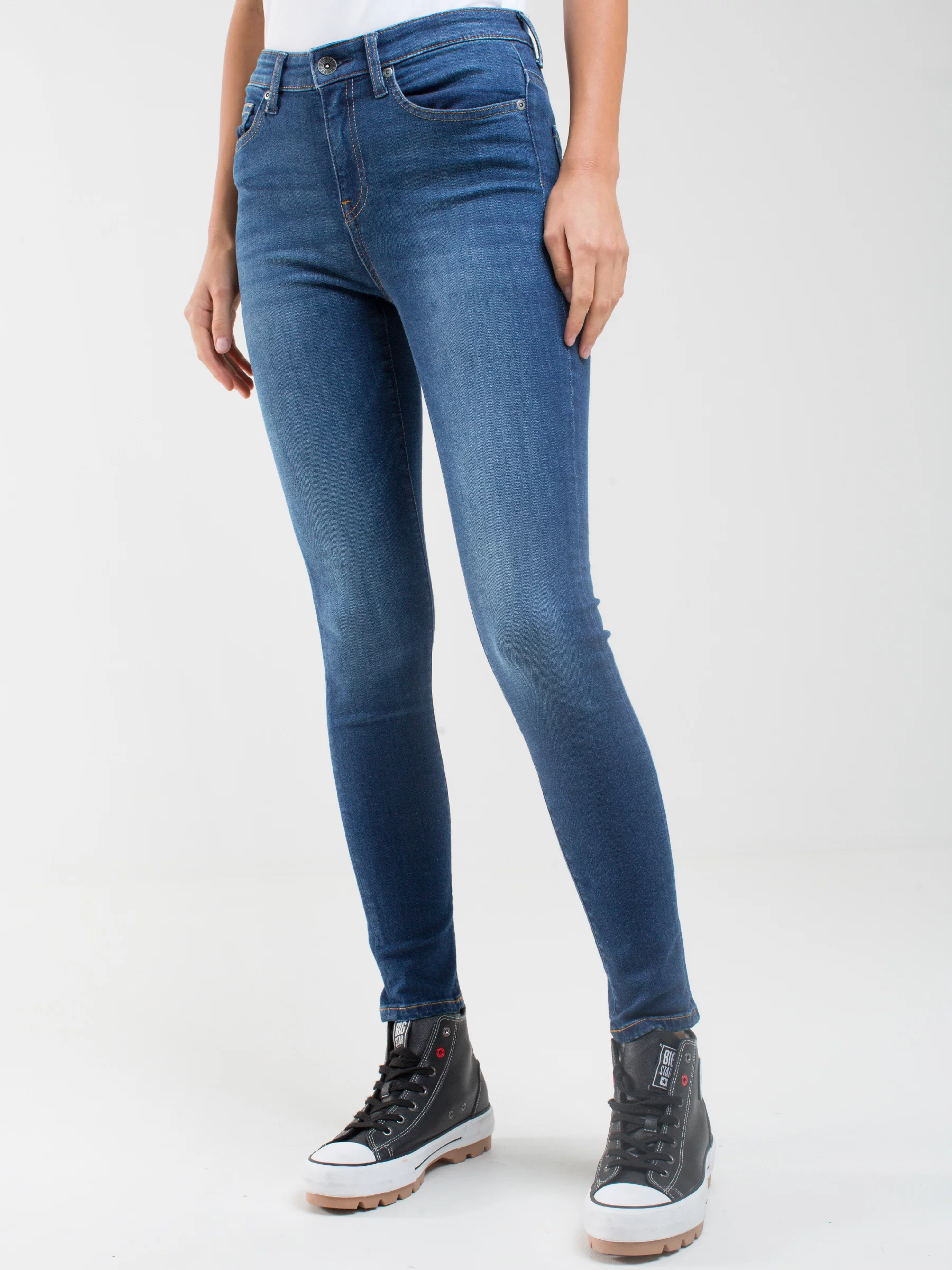 Jeansy damskie skinny niebieskie Ariana 399-wyprzedaż