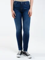 Jeansy damskie slim niebieskie Kitty 447-wyprzedaż
