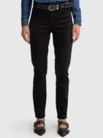 Jeansy damskie slim z wysokim stanem czarne Kitty High Waist 915-wyprzedaż