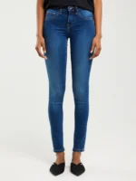 Jeansy damskie super skinny niebieskie Destiny 358-wyprzedaż