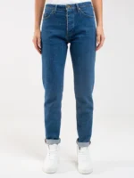 Jeansy damskie z kolekcji Authentic granatowe Authentic 500-wyprzedaż