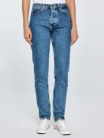 Jeansy damskie z kolekcji Authentic niebieskie Authentic 400-wyprzedaż