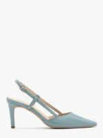 Niebieskie czółenka typu slingback-wyprzedaż